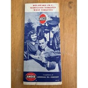 1952 Amoco Rd Map Delaware, DC, Maryland, Virginia, West Virginia